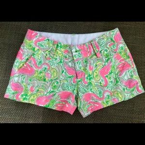 - Lilly Pulitzer Woman’s Walsh Short size 00 Bright print green & pink
